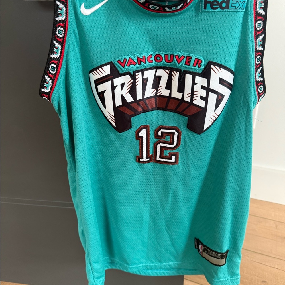 Vancouver Grizzlies Teal Basketball Jersey youth Morant medium